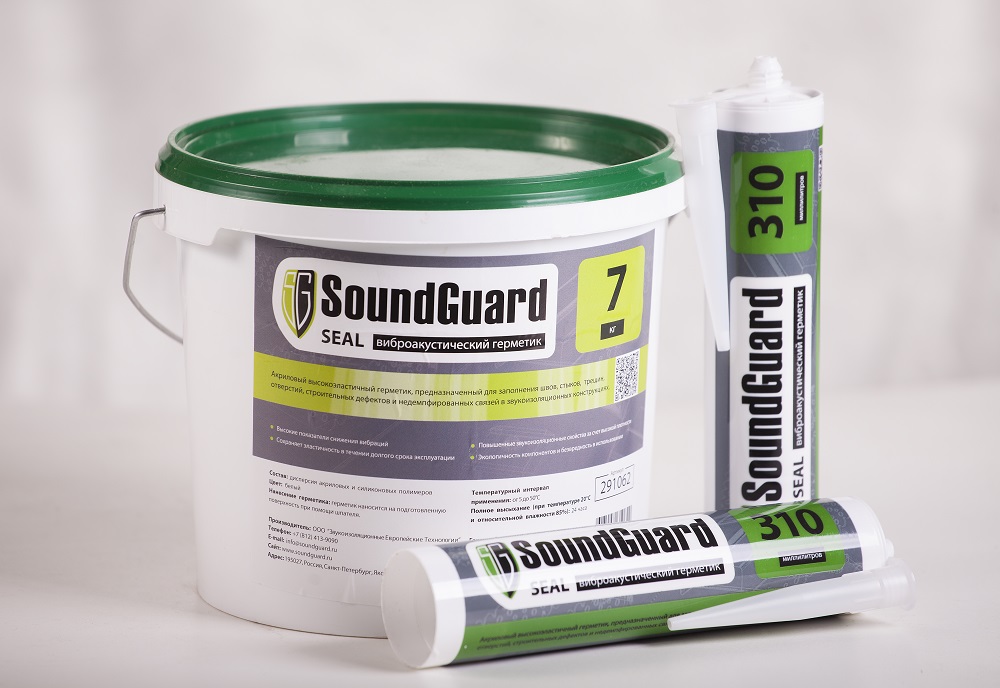 Звукоизоляционные герметики SoundGuard Seal